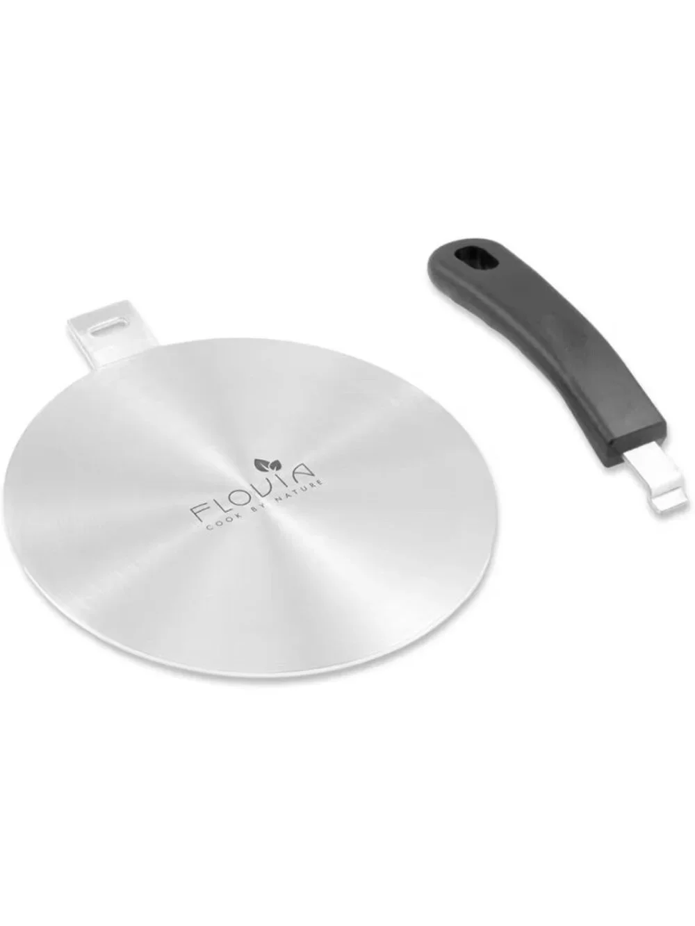 Induction Cooktop Adapter Plate Stainless Steel Detachable Handle Heat Diffuser
